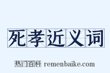 死孝近义词是什么意思的图片